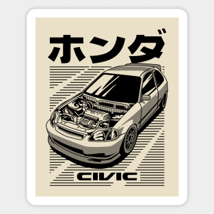 JDM honda civic eg Magnet